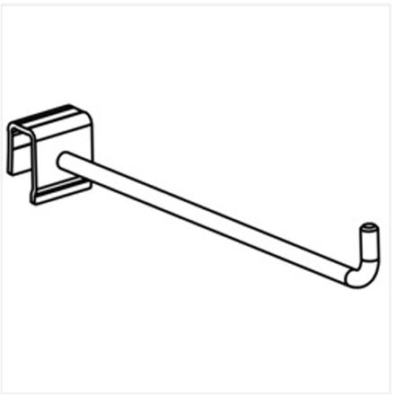 SPIGOT,FOR 10MM D.RAIL,L180,BRSS