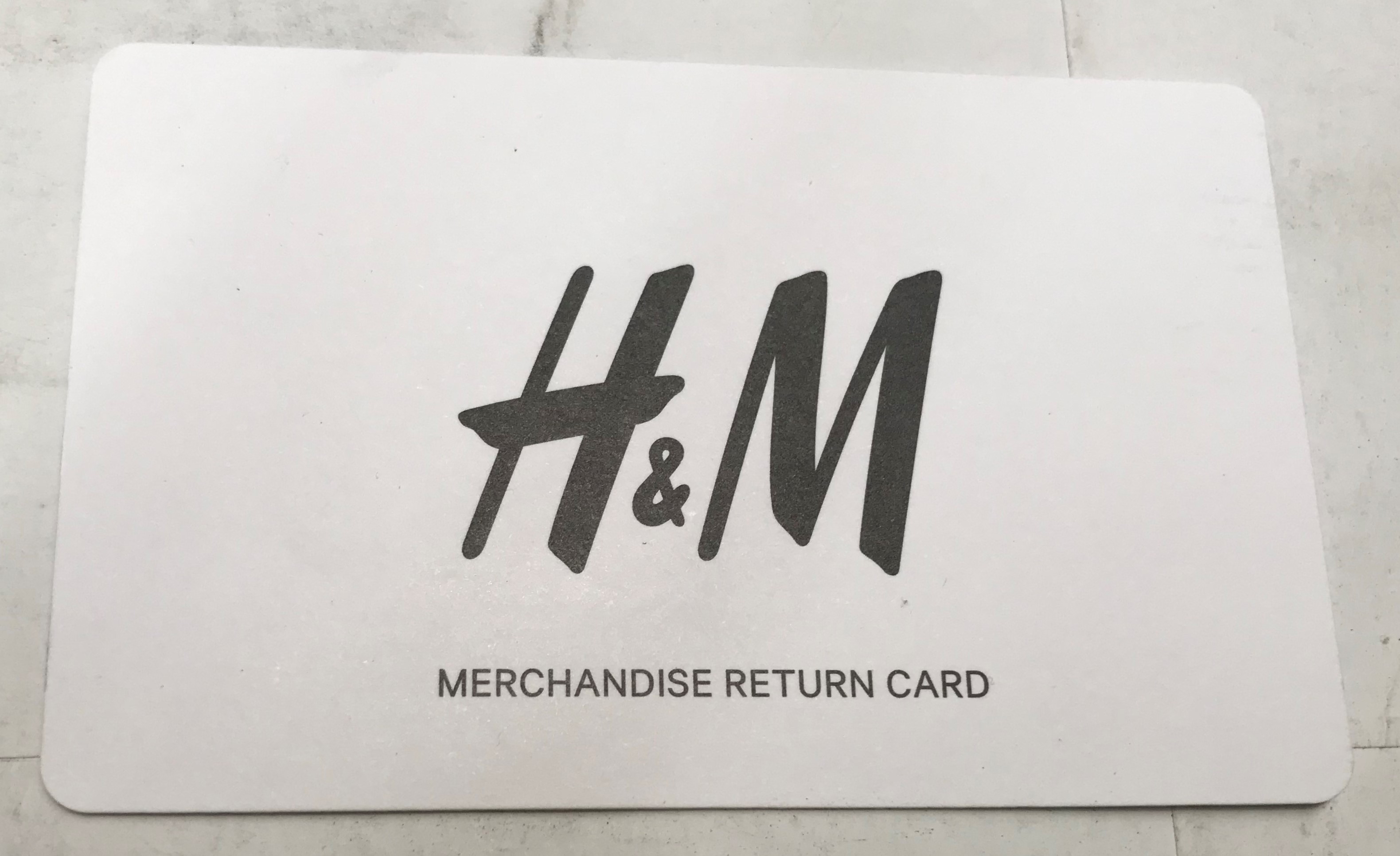 Merch. Return Card
