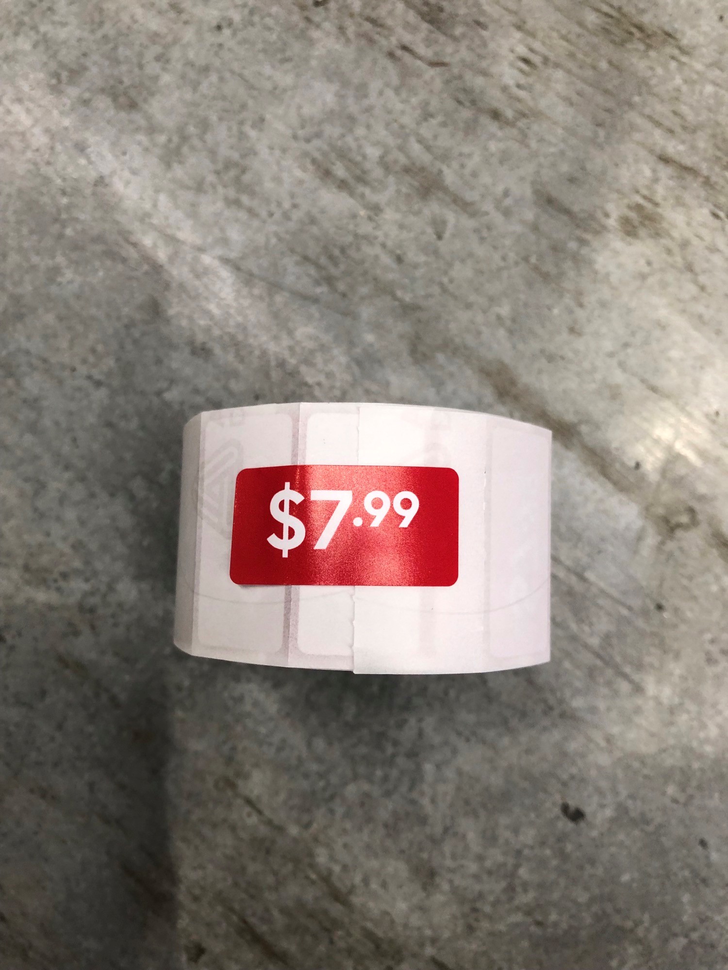 ROLL $7.99 - RED REDUCTION STICKER