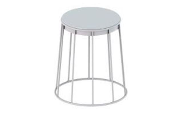 F. ROOM STOOL,WHITE,SMALL