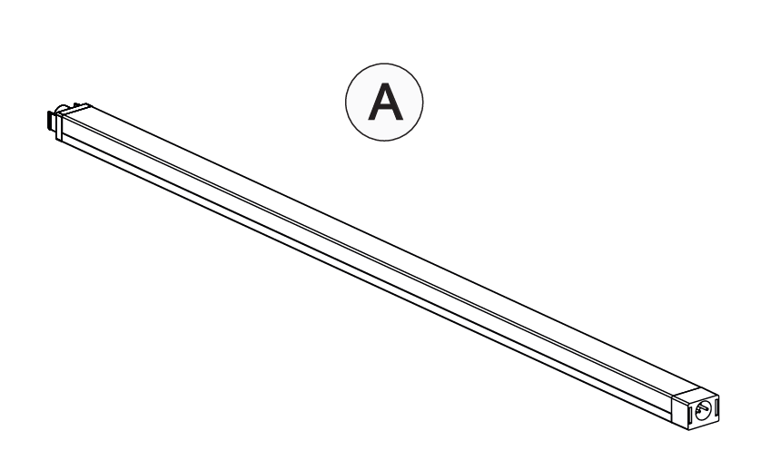 LED PROFILE,HD,1000MM,14.6W,3000K