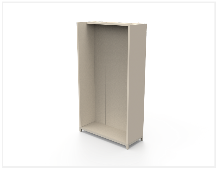 WARDROBE,CLOSED,V2,2-SEC,CR.WH/FINELINE