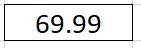 White Sticker Roll of 69.99