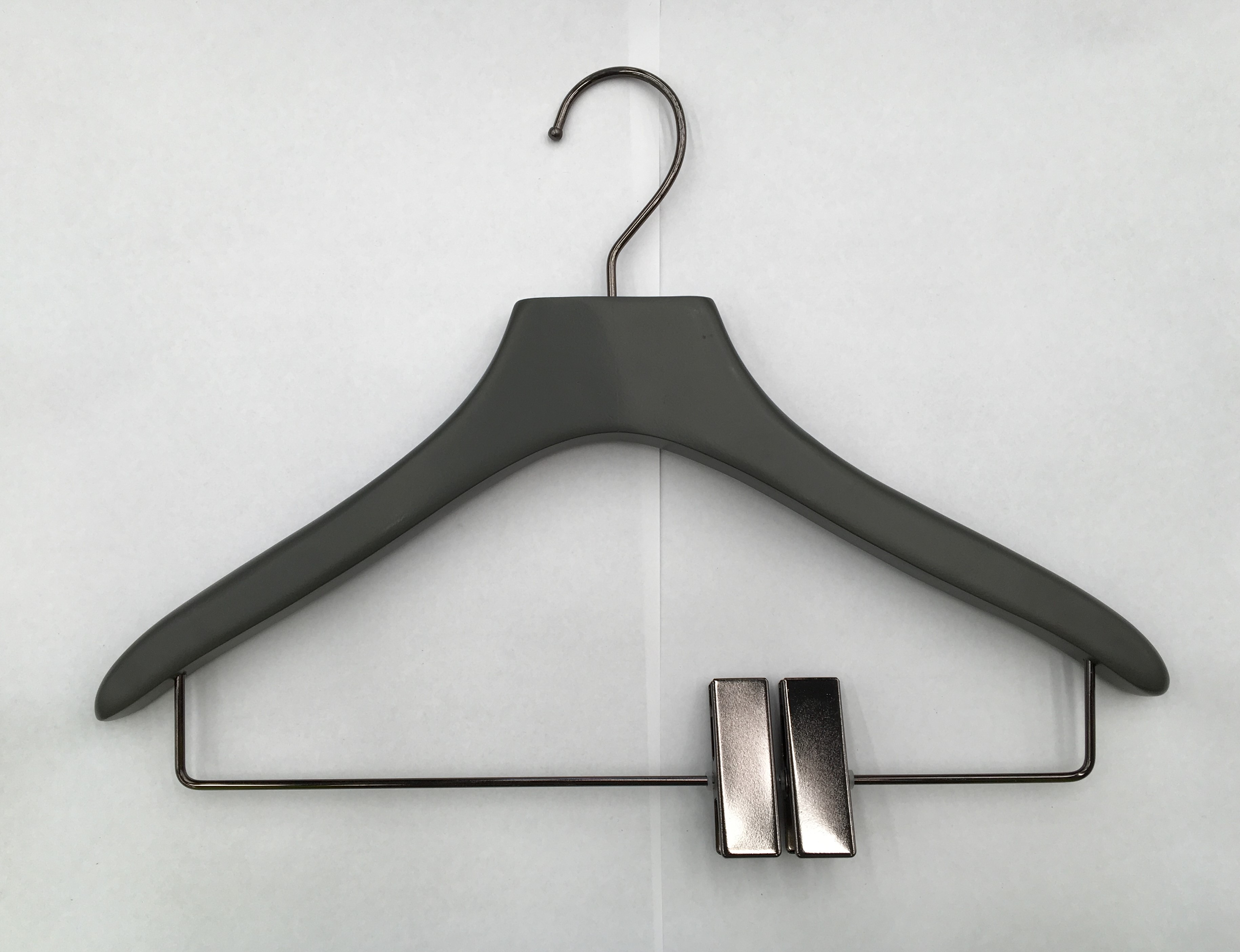 Carton COS30TBG Grey Top Hanger w. Metal Bar & Clip