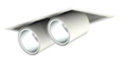 REC,P-O,T1,LED,220-240V,DIA90,2*3000lm,M+N,WH