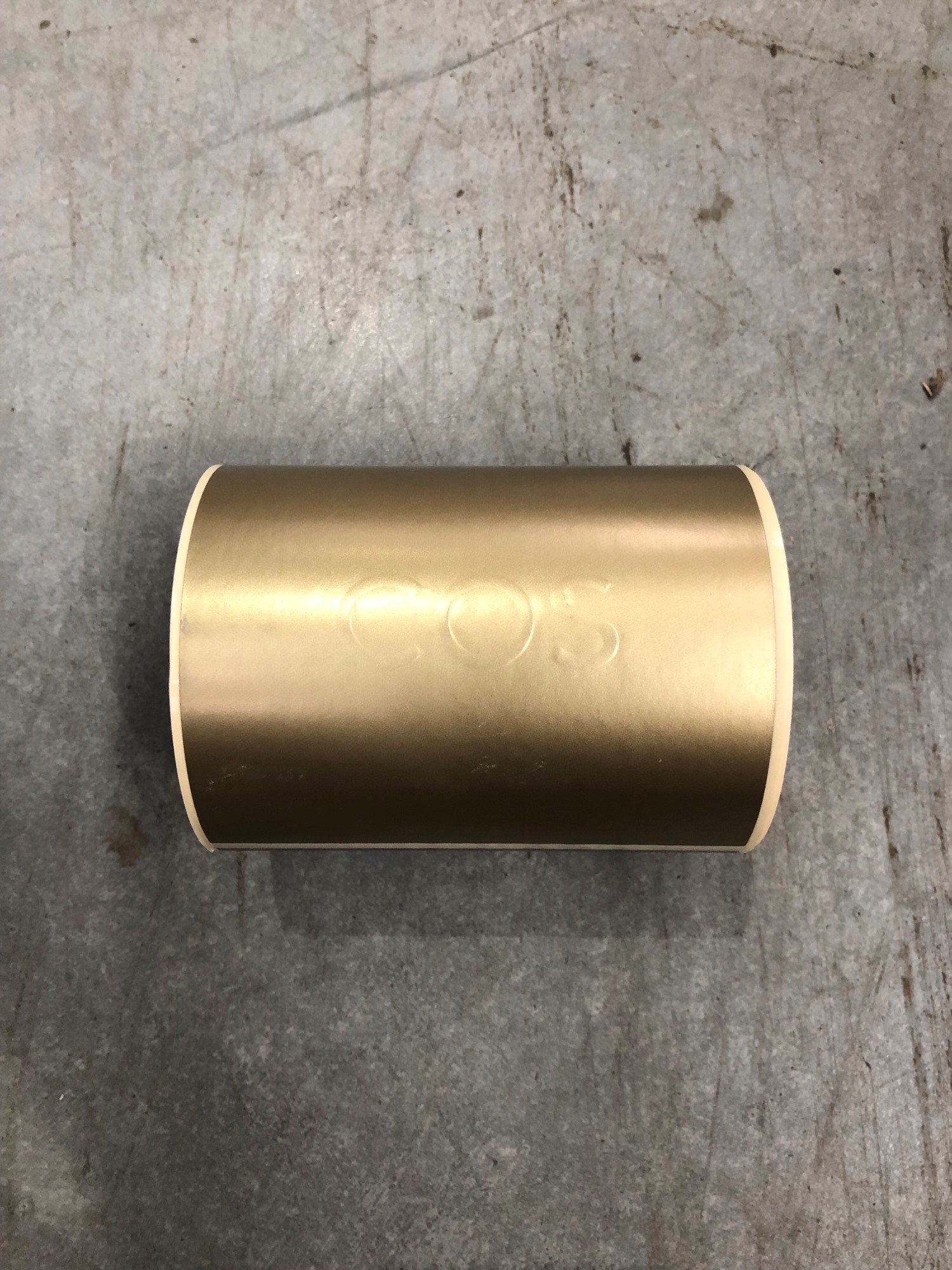 Roll COS Gold Sticker Logo - Signature