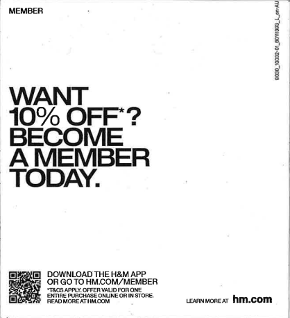 Member Cashdesk Sticker