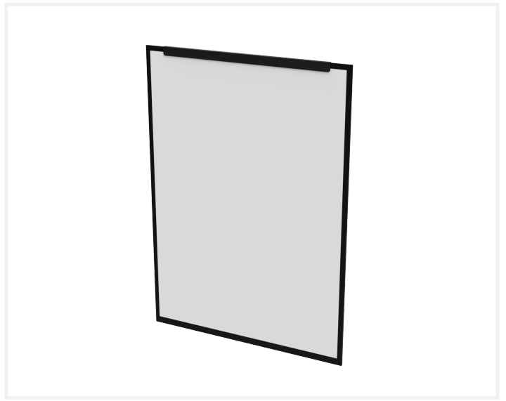CARRIER FOR PRINT 50X70 W CHAIN WOOD BLK GR