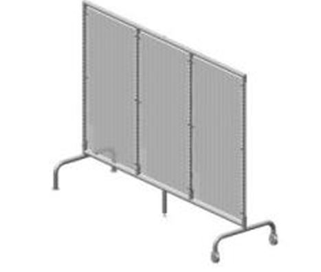 FLOORSTAND,GREY,3-SEC