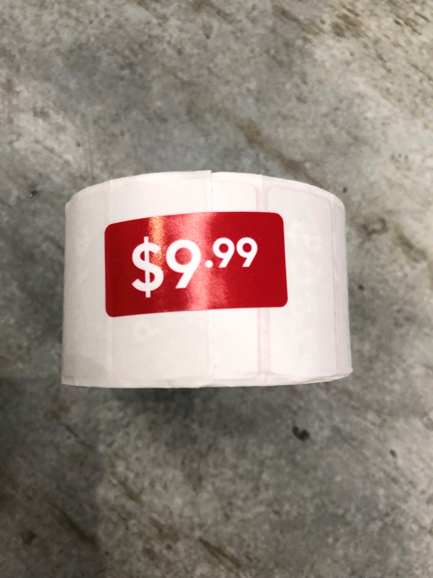 ROLL $9.99 - RED REDUCTION STICKER