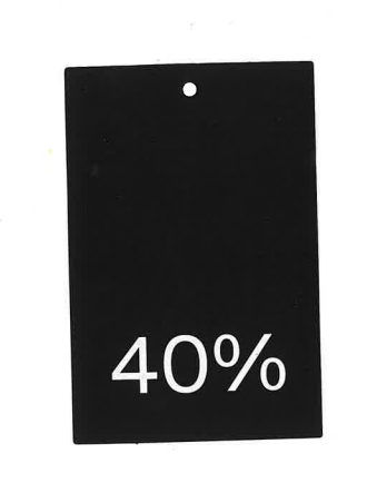 Black COS Sale Hangtags 40%