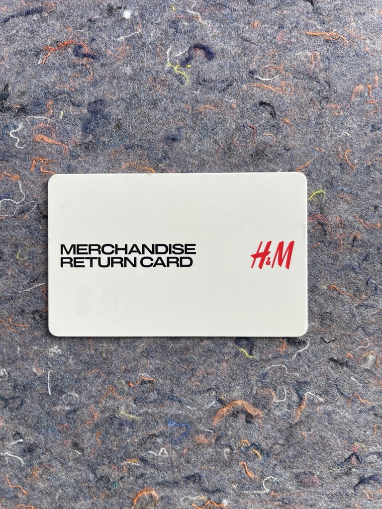 MERCH RETURN CARD