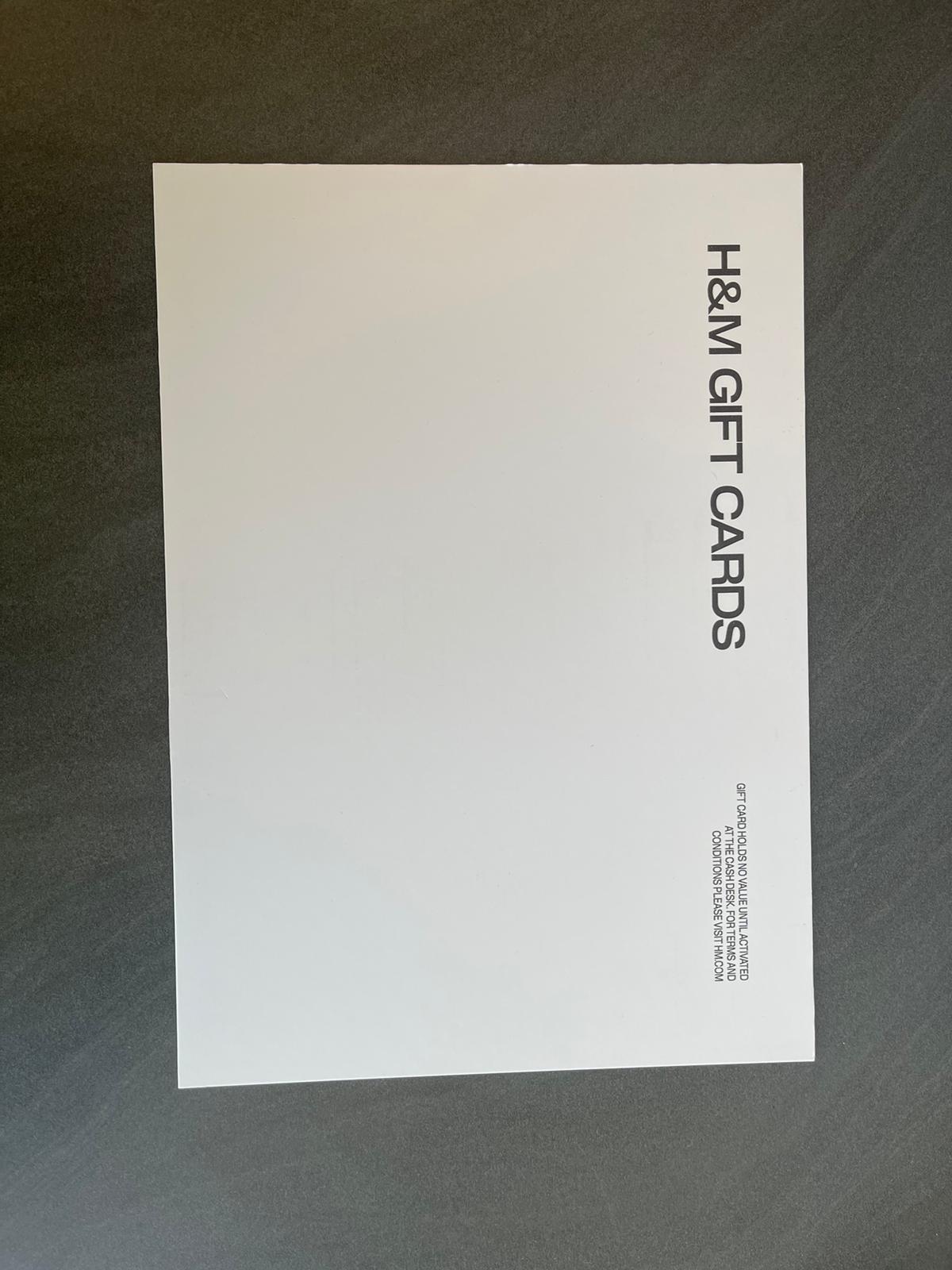 A4 Size Gift Card Info