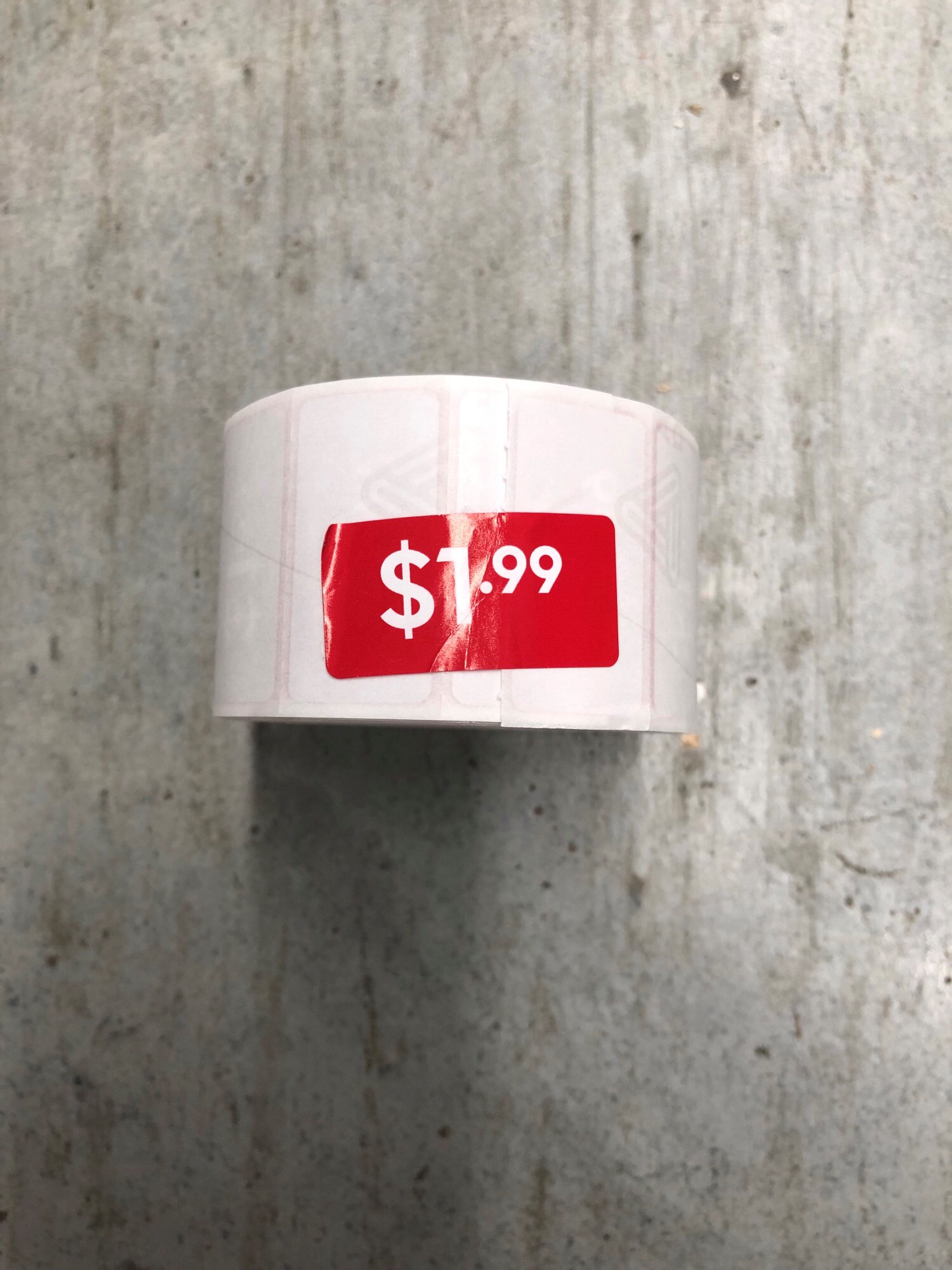 ROLL $1.99 - RED REDUCTION STICKER
