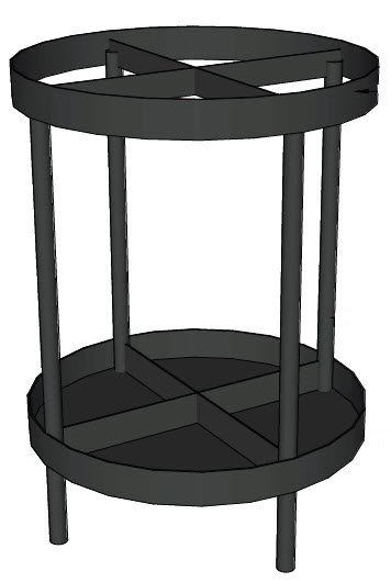 HOME,RET,POSTER STAND,BLACK