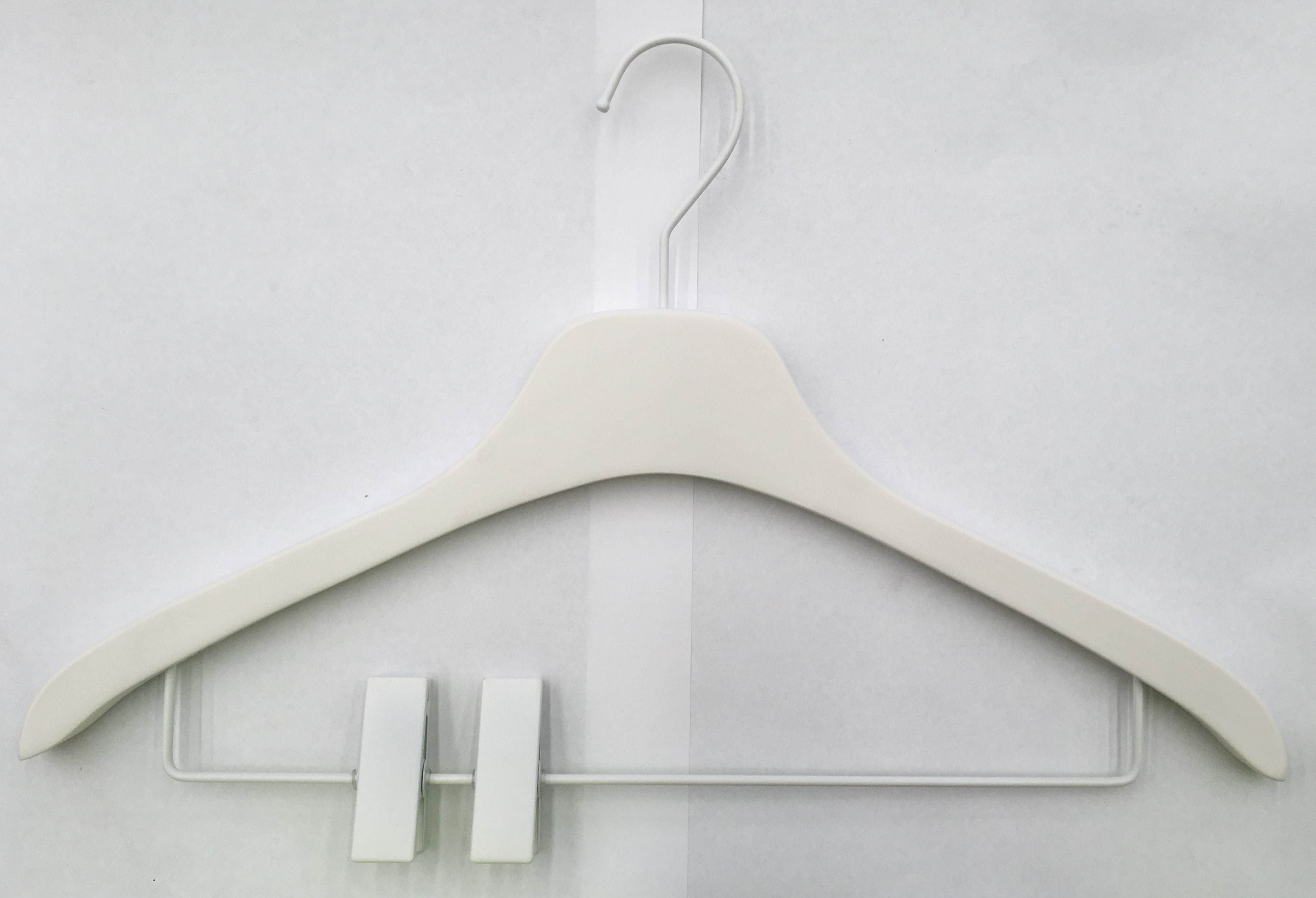 Carton Hanger, 43cm, Display, Mens, Trouser, Wood, Painted, White, COS