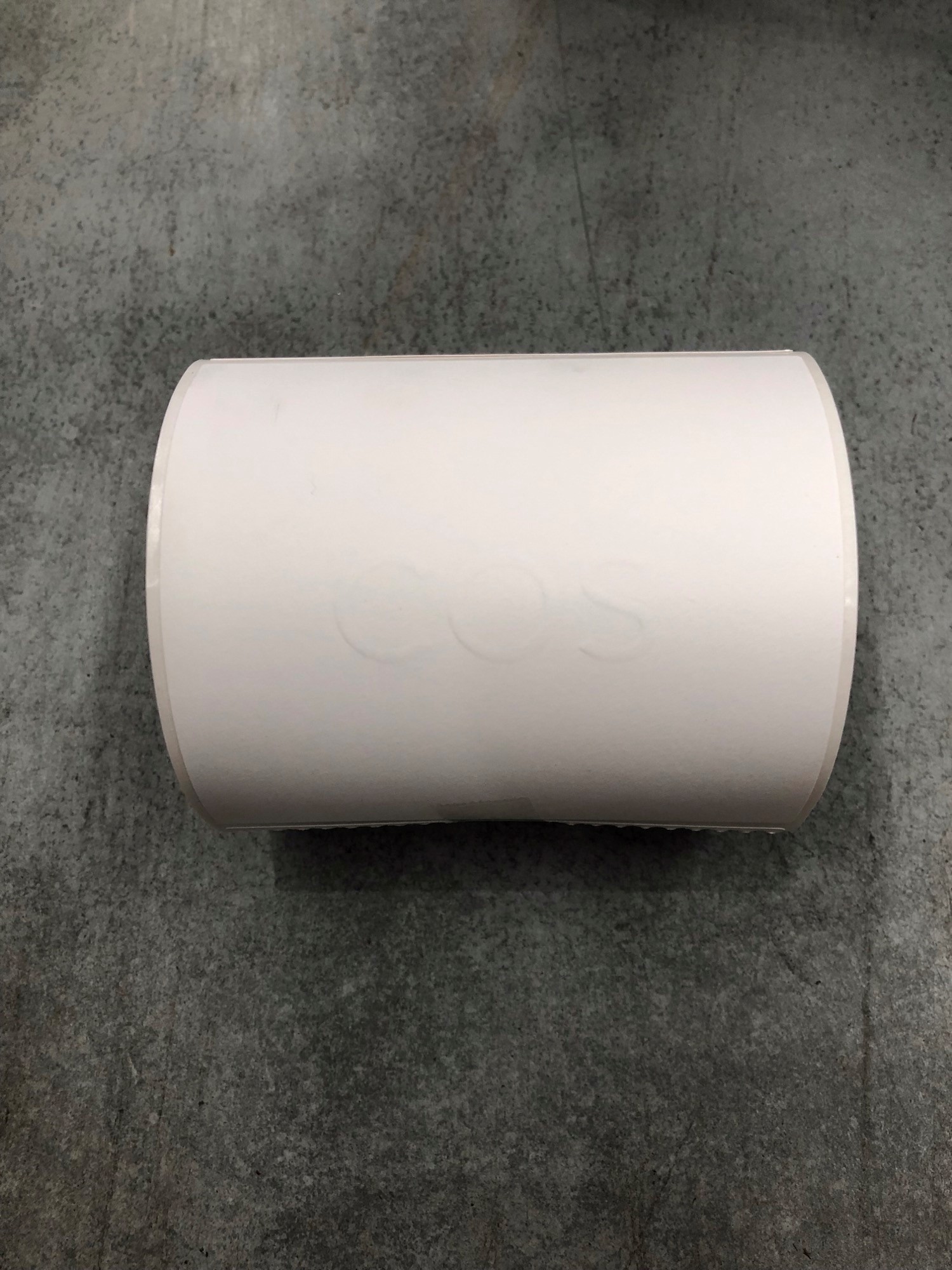 Roll COS White Sticker with Logo