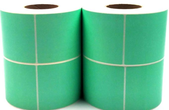 Roll - Each Thermal Green Label
