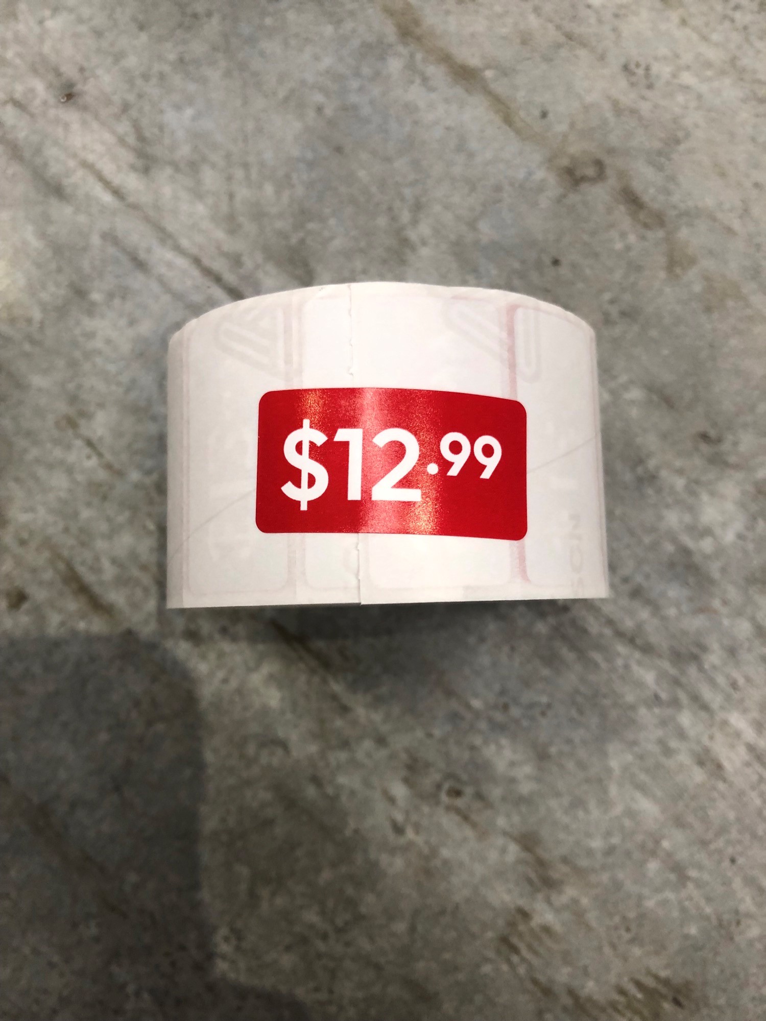 ROLL $12.99 - RED REDUCTION STICKER