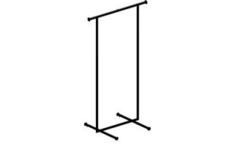 SINGLE STAND,BLACK,LOW,NARROW