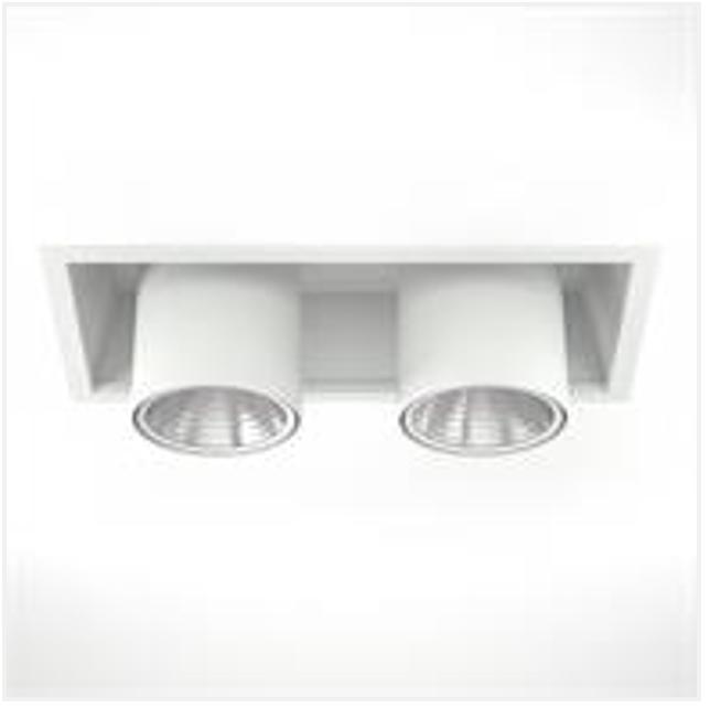 REC,P-O,T1,LED,220-240V,DIA90,2x1300lm,M+N,WH