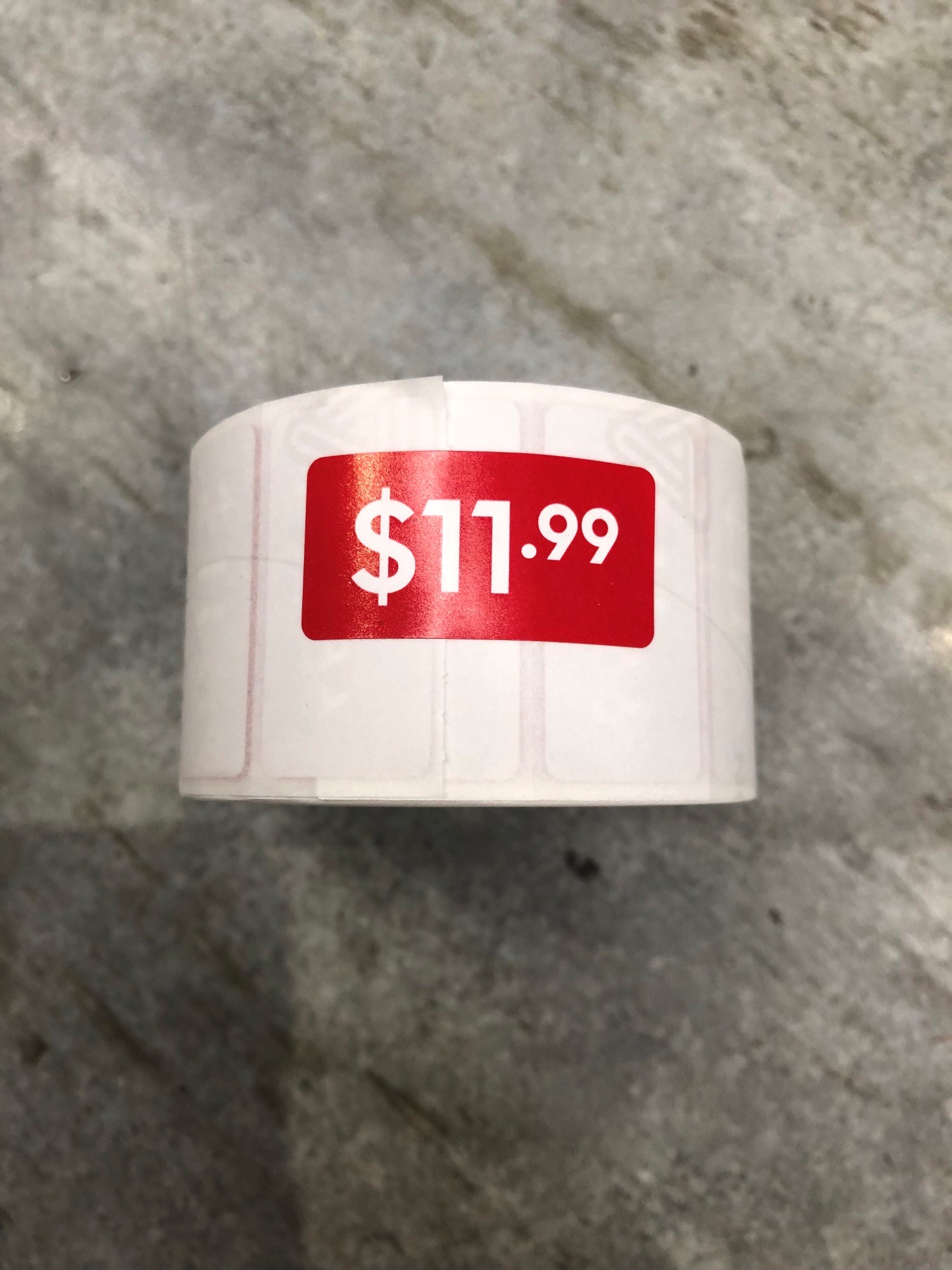ROLL $11.99 - RED REDUCTION STICKER