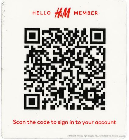 Hello Member QR Code Sticker