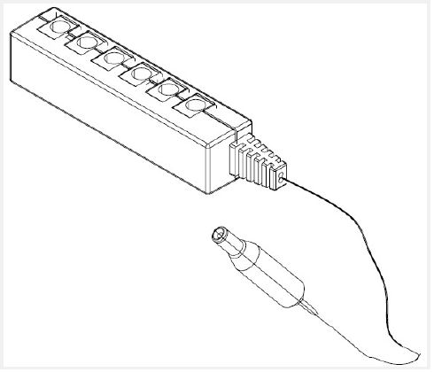 LED PROFILE,6-WAY SPLITTER,WH